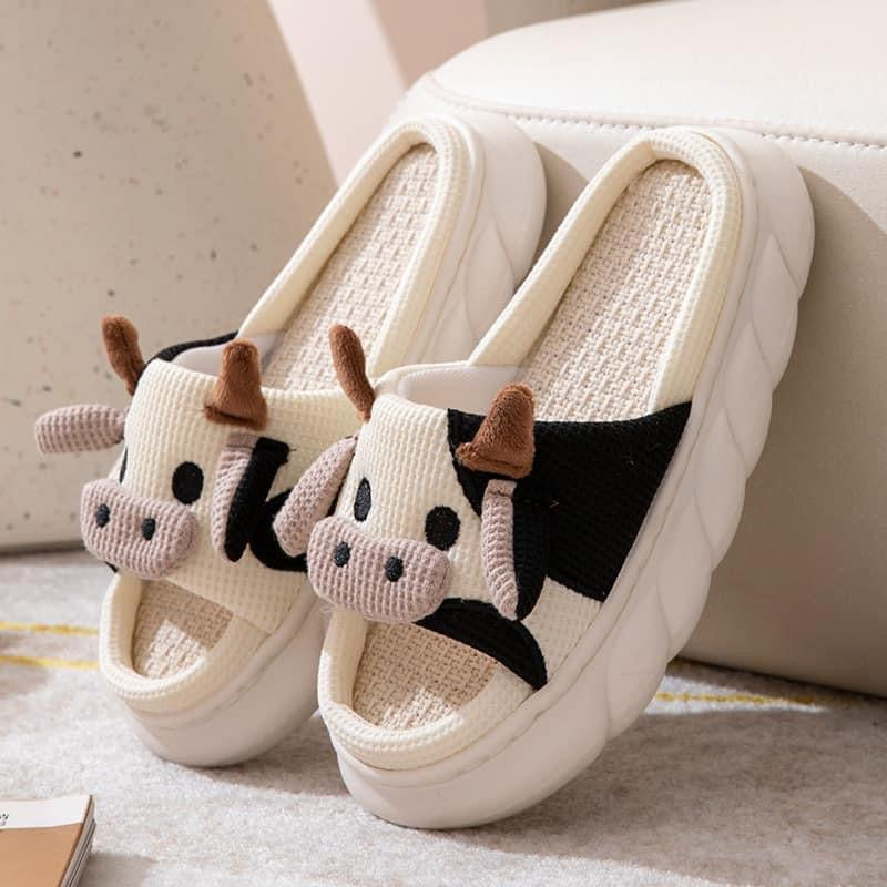 Cow slippers