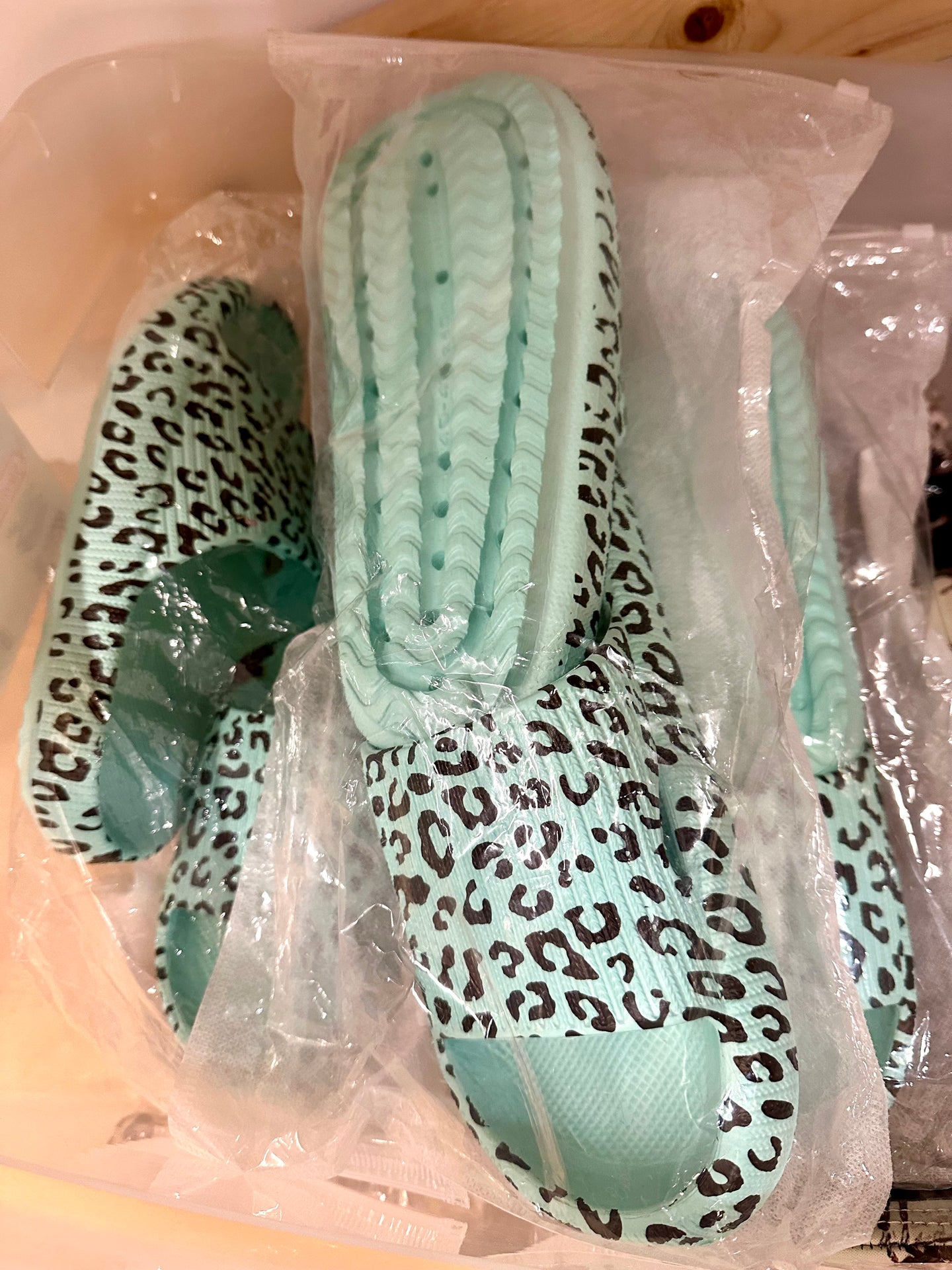 Mint cheetah slides