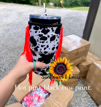 MIX* sent randomly fringe 30oz koozies *all cow