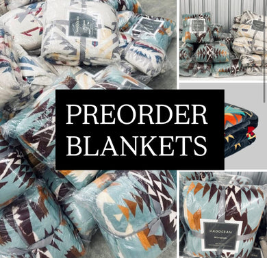 (Preorder blanket end of Dec) Large Aztec blankets (if shipping calculates wrong we will reach out before shipping)