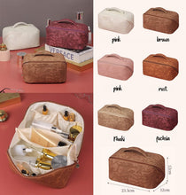 Tooled Floral PU Leather Make Up Bags *Ready to ship*